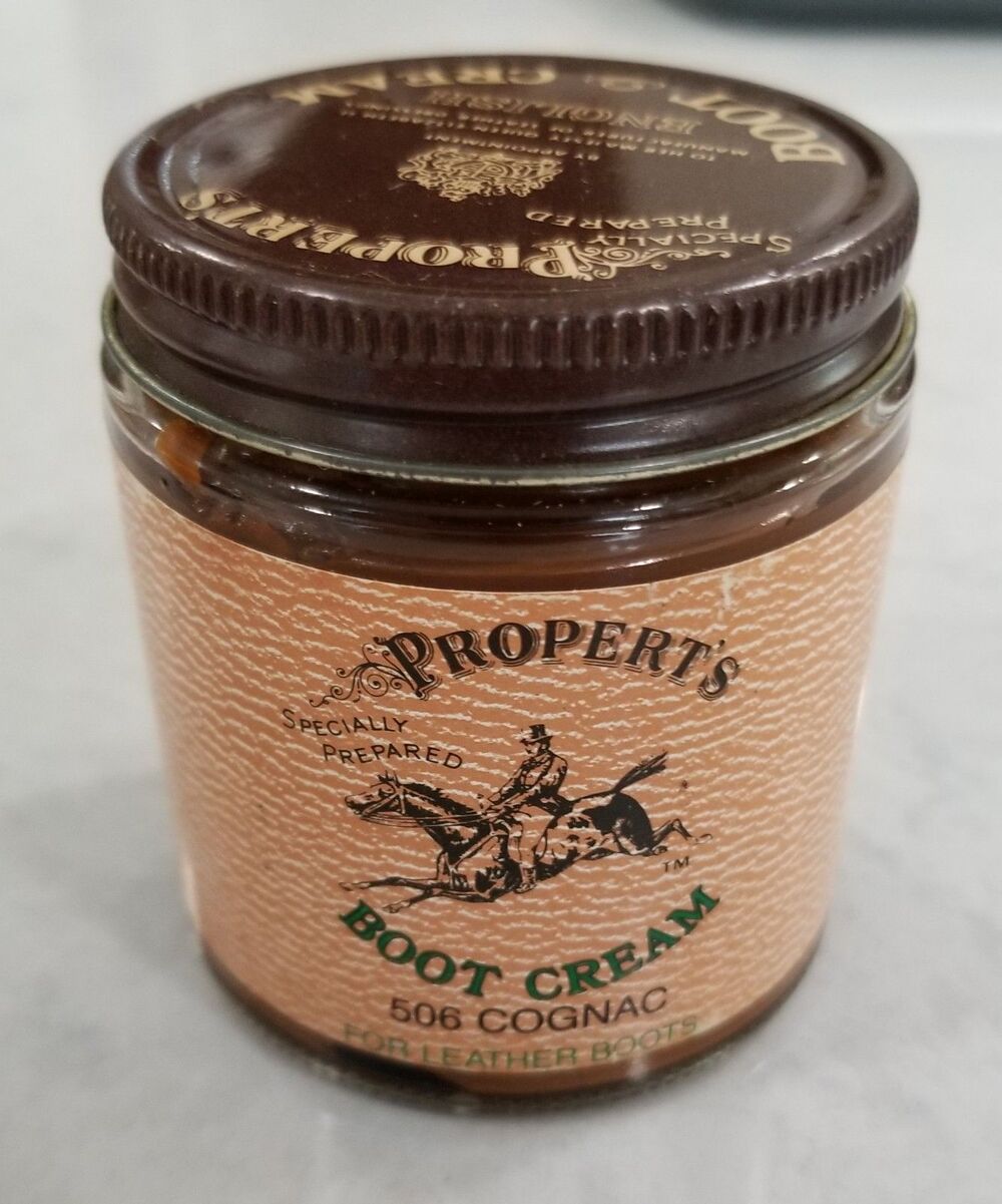 Propert’s English Boot Cream Cognac 506 – Full Vintage Jar – Leather Care